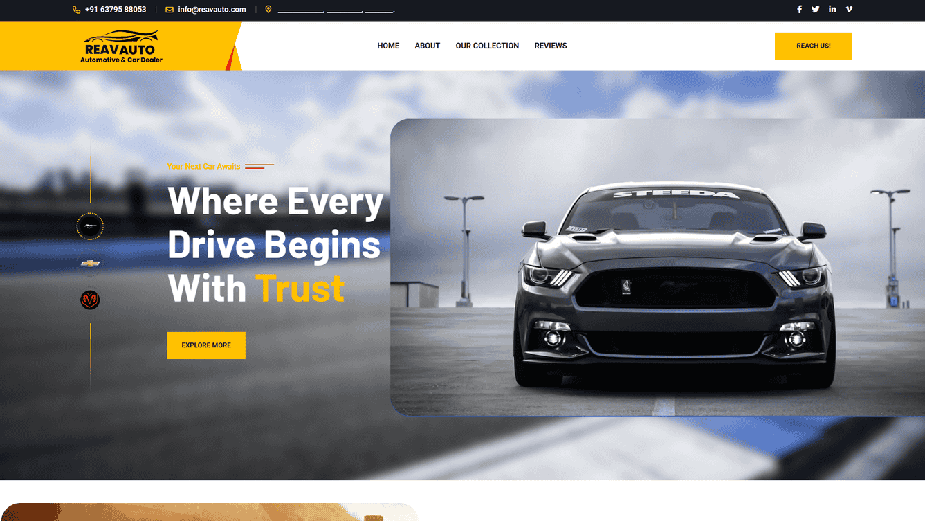 Reav Auto is your trusted destination for quality pre-owned cars, committed to delivering a seamless buying and selling experience.